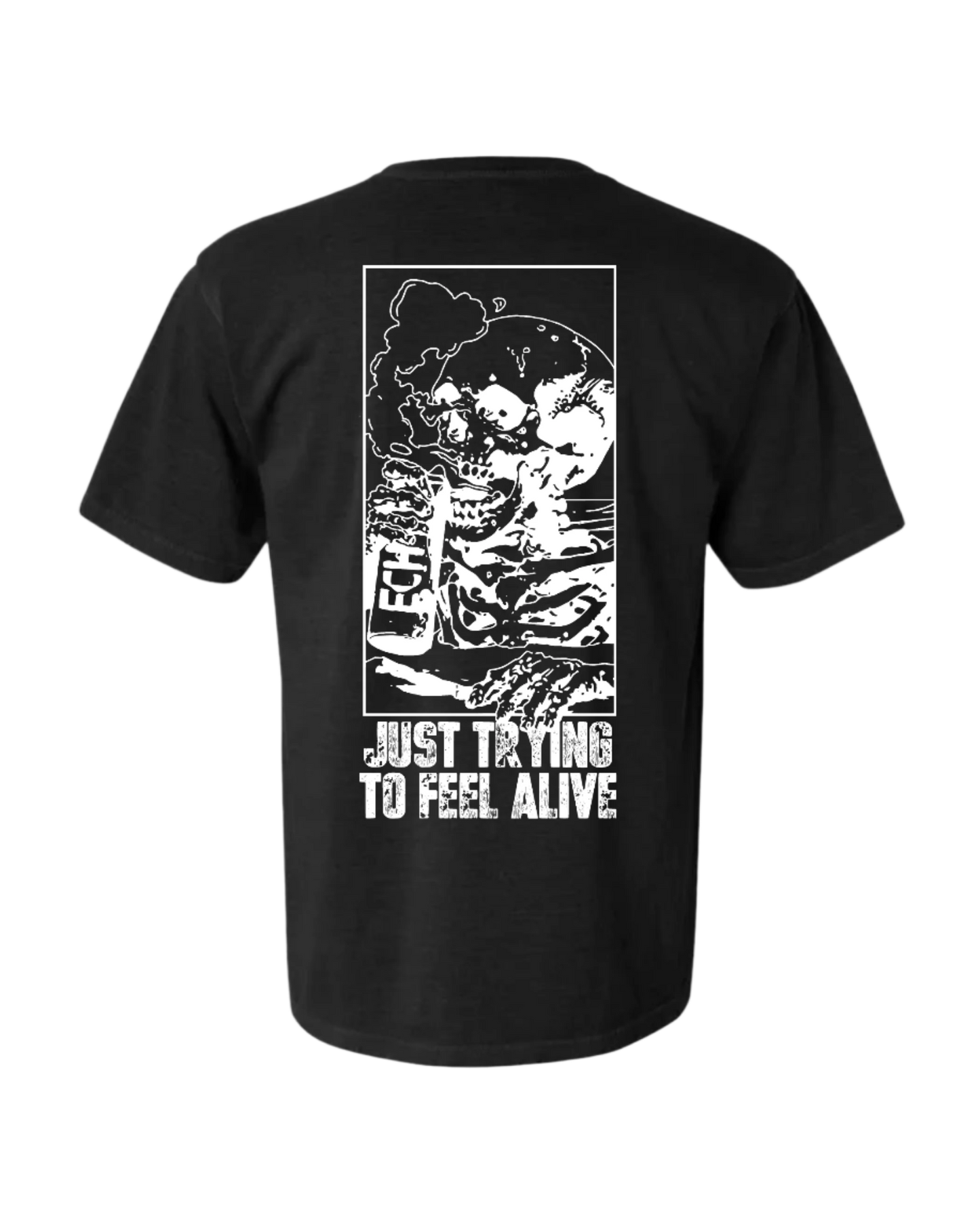 FEEL ALIVE BLACK TEE