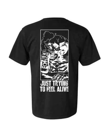 FEEL ALIVE BLACK TEE