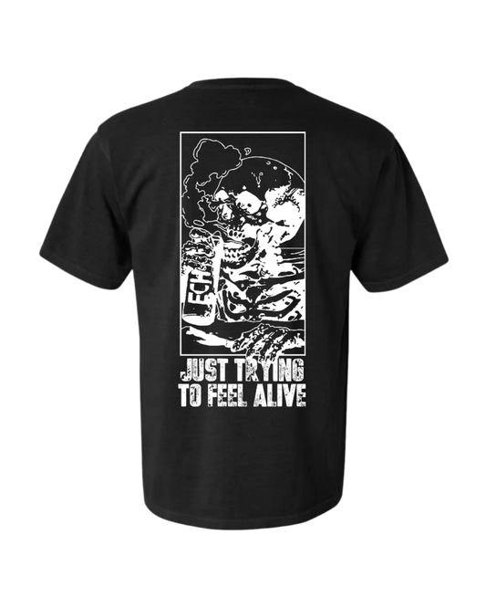 FEEL ALIVE BLACK TEE