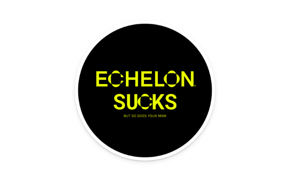 Echelon Sucks Sticker