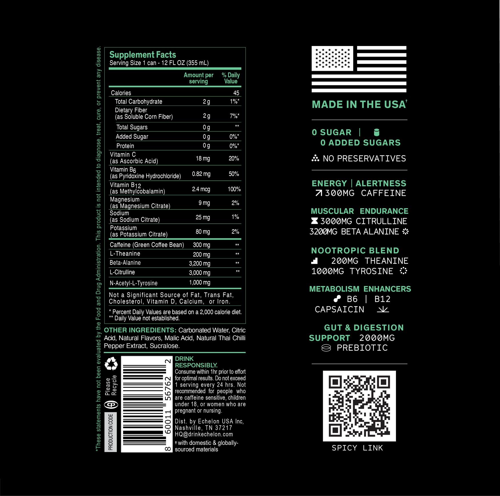 NUTRITION FACTS Echelon