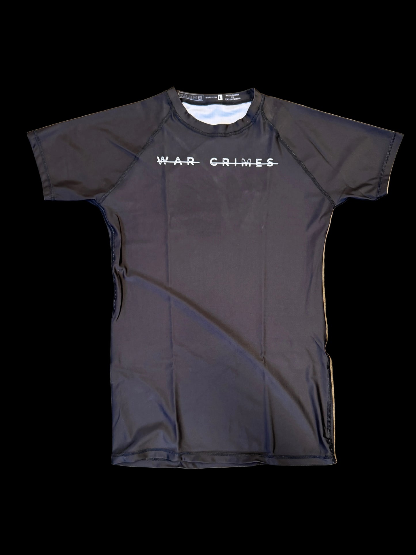 Anti-War Crimes Black Rashguard