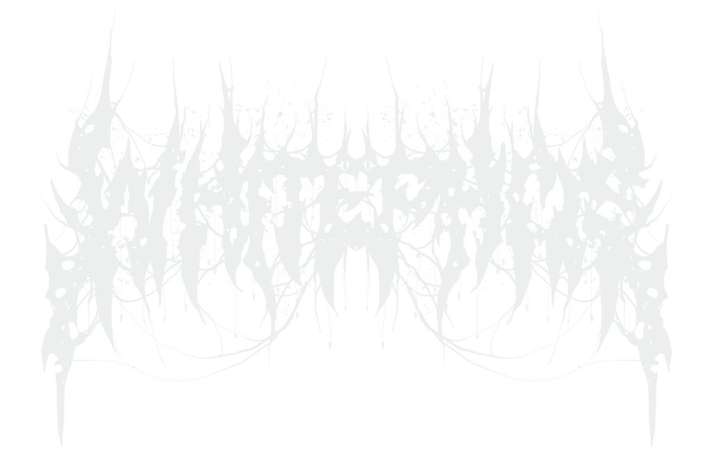 White abstract White Phos metal-style logo on a transparent background